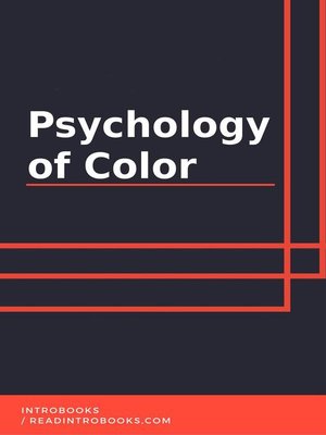 cover image of Psychology of Color